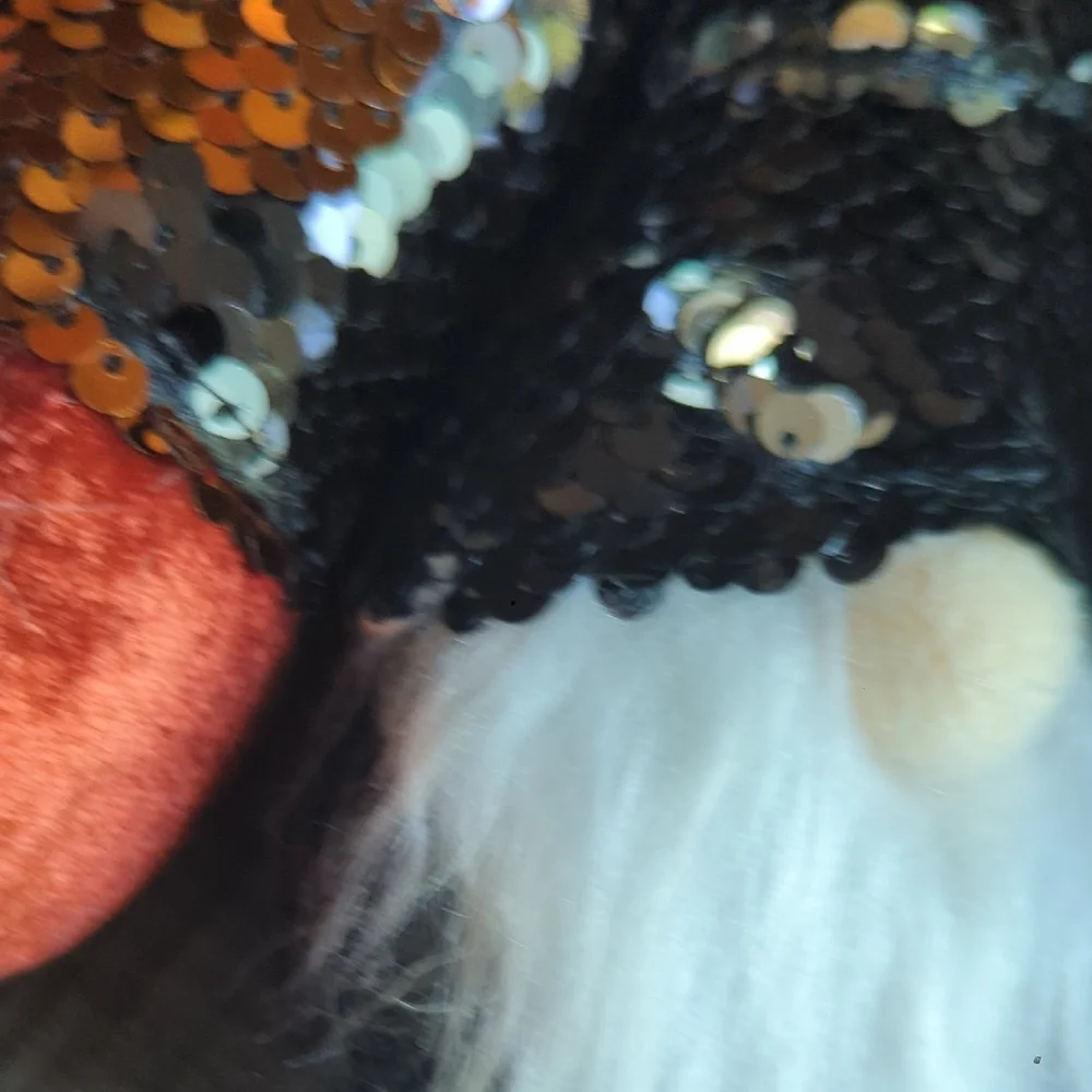 Halloween Reversible Sequin Gnome Garland Holiday Decor